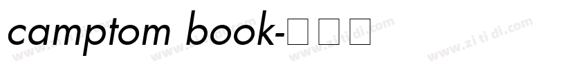camptom book字体转换